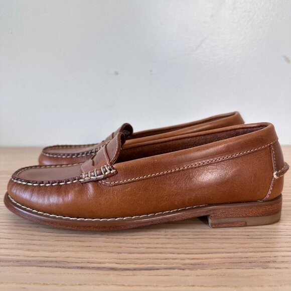 L.L. Bean Shoes - Women's Size 5 L.L. Bean Signature Leather Penny Loafers Tan Brown